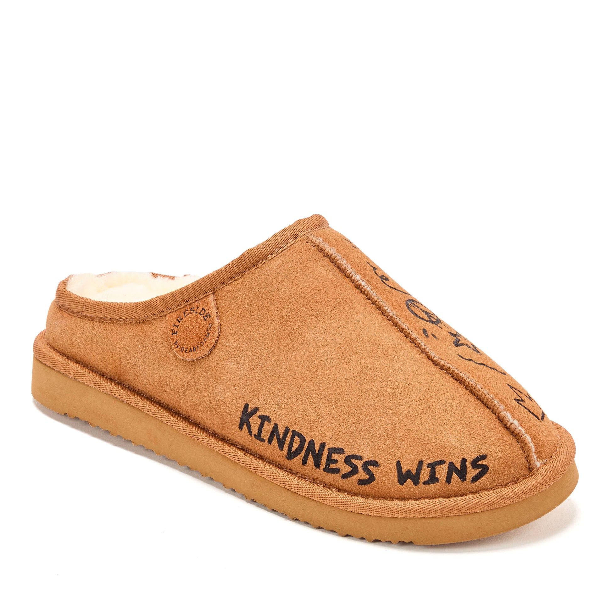 Men's Fireside by Dearfoams Kindness Wins Grafton Genuine Shearling Clog-Online Exclusive | Dearfoams
