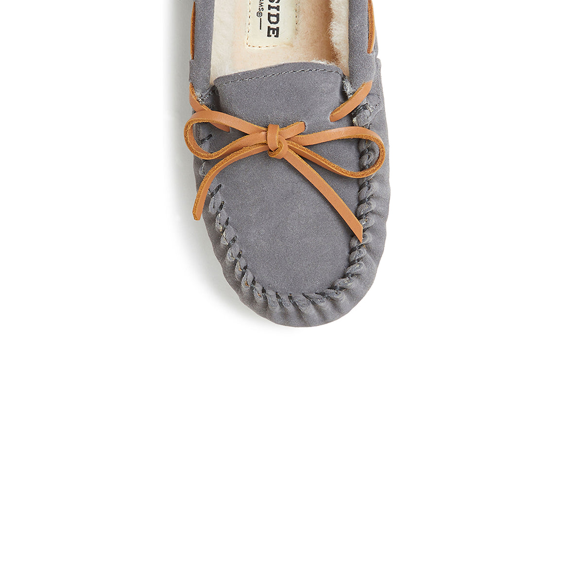 Kid's Fireside by Dearfoams Parke Genuine Shearling Moccasin Slipper | Dearfoams