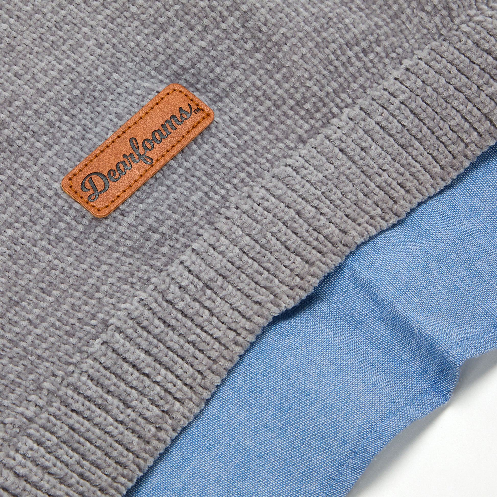 Grey Chenille and Chambray Dog Jacket | Dearfoams