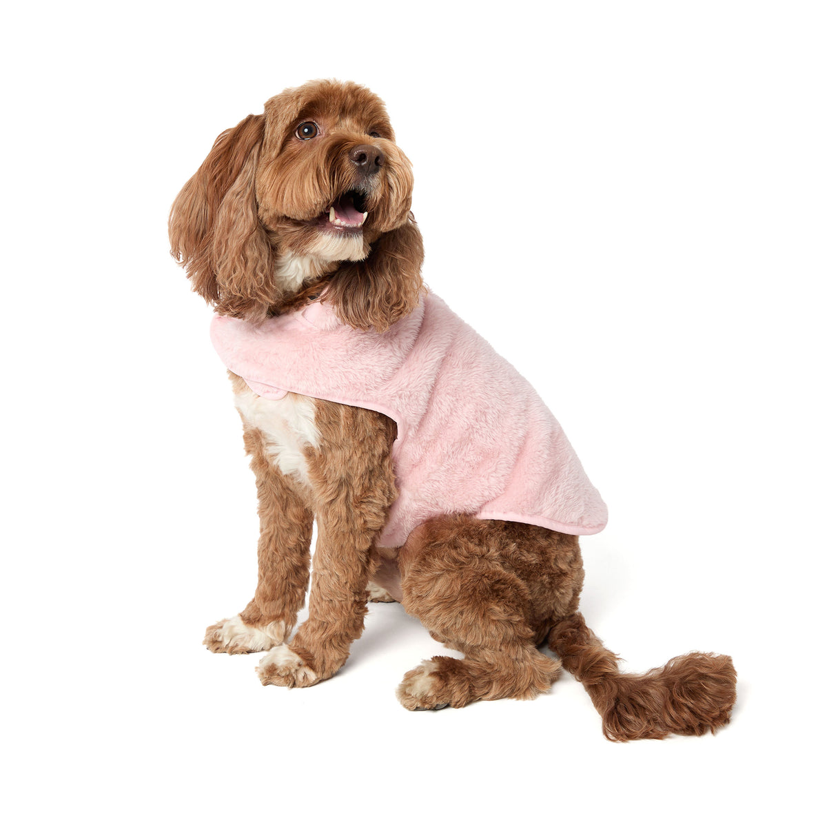 Plush Dog Jacket in Pink | Dearfoams