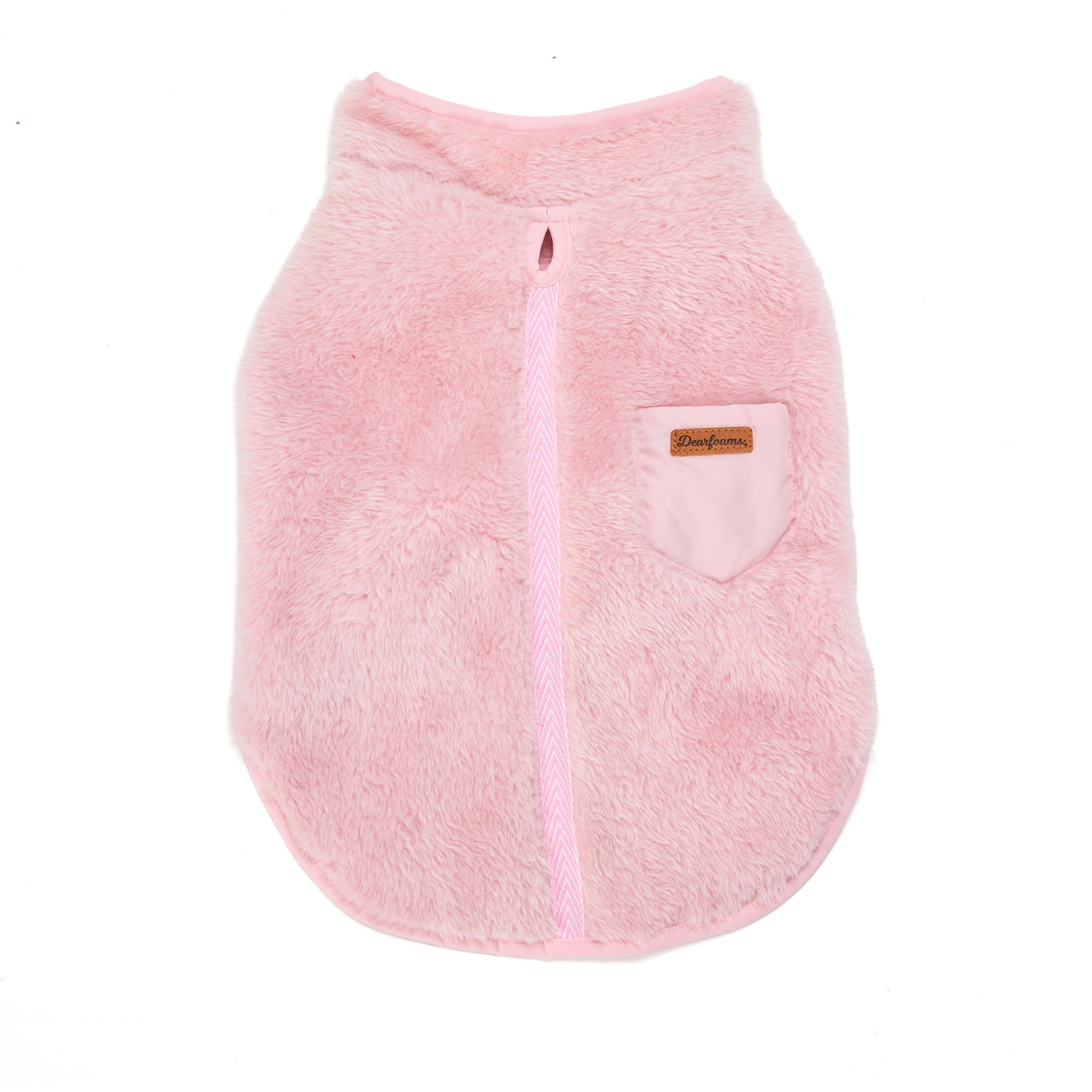 Plush Dog Jacket in Pink | Dearfoams