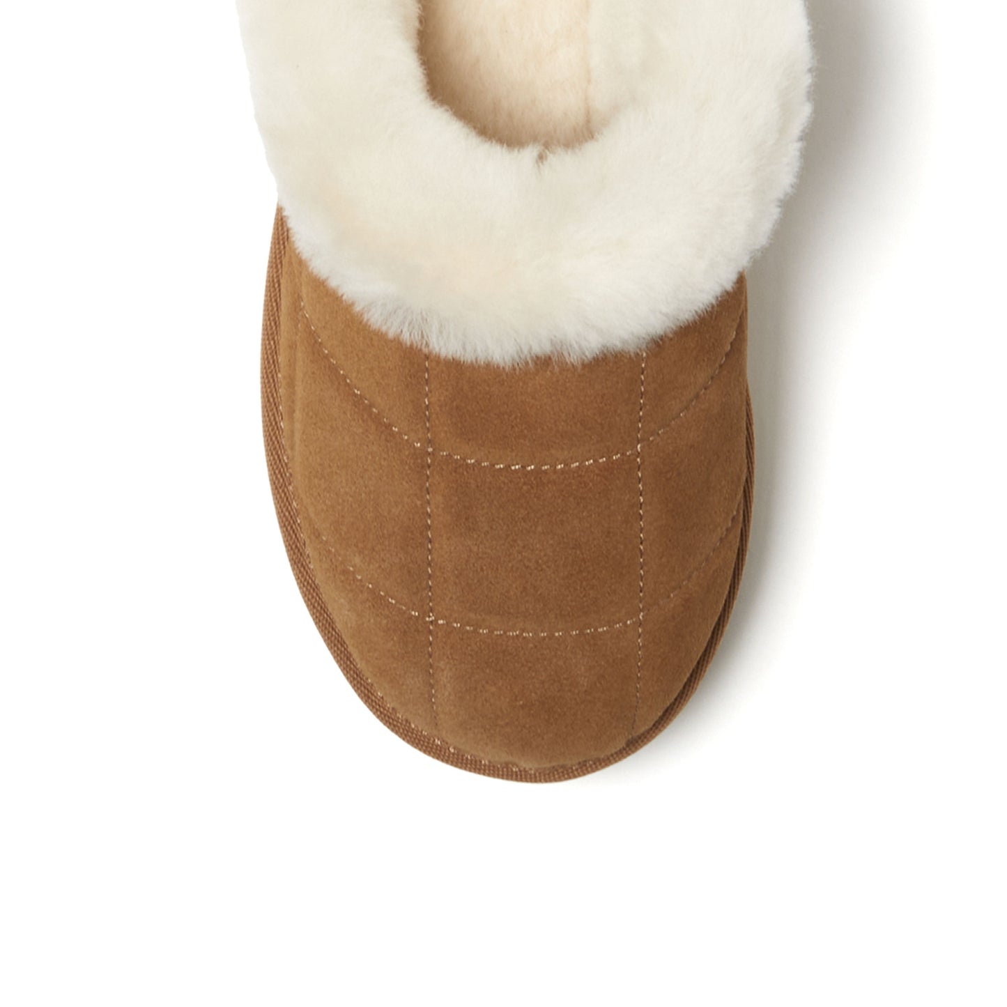 Women's Fireside by Dearfoams Bendigo Genuine Shearling Quilted Platform Clog | Dearfoams