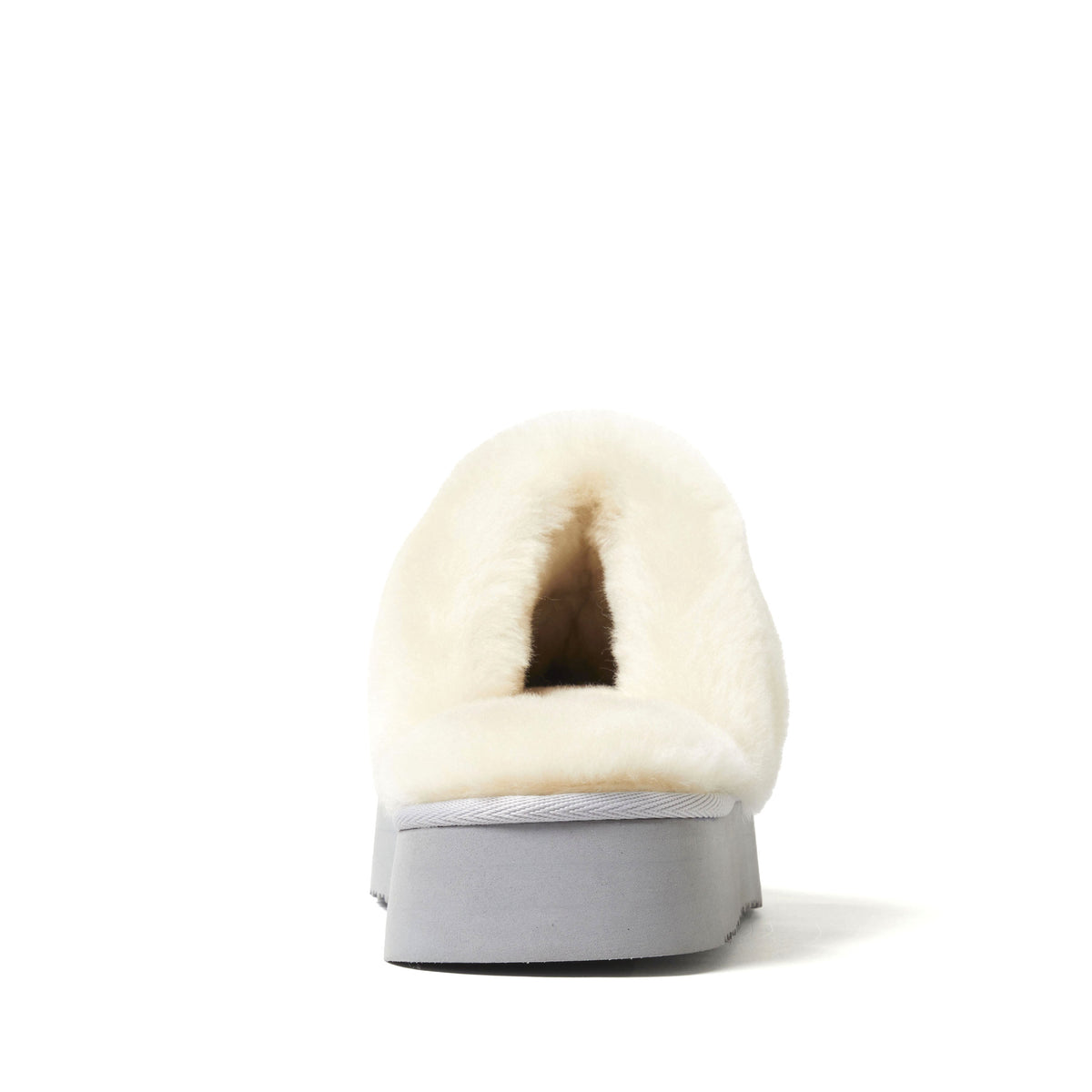 Women's Fireside by Dearfoams Melton Genuine Shearling Platform Scuff | Dearfoams