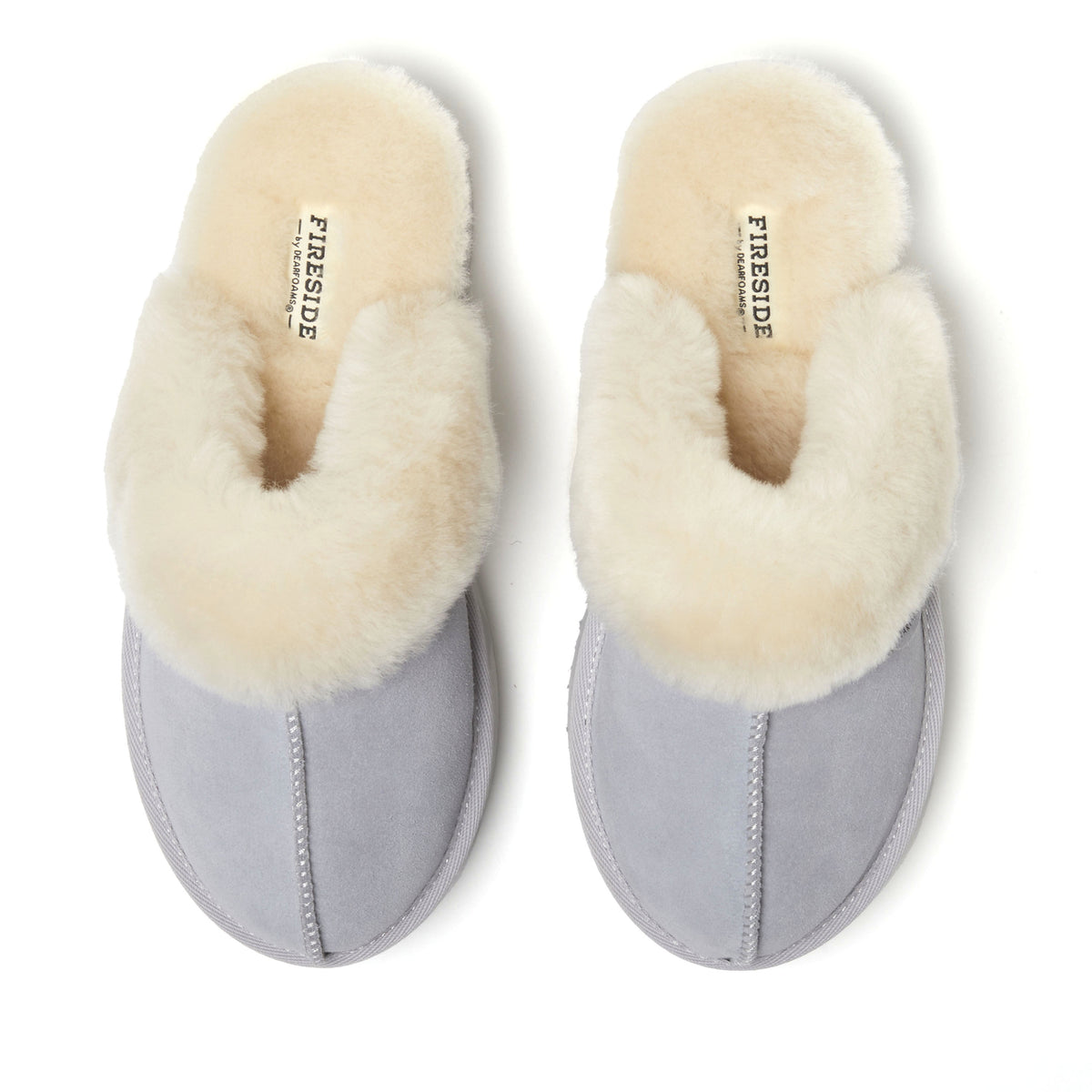 Women's Fireside by Dearfoams Melton Genuine Shearling Platform Scuff | Dearfoams