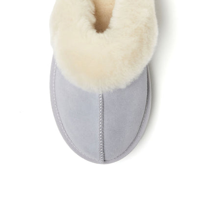 Women's Fireside by Dearfoams Melton Genuine Shearling Platform Scuff | Dearfoams