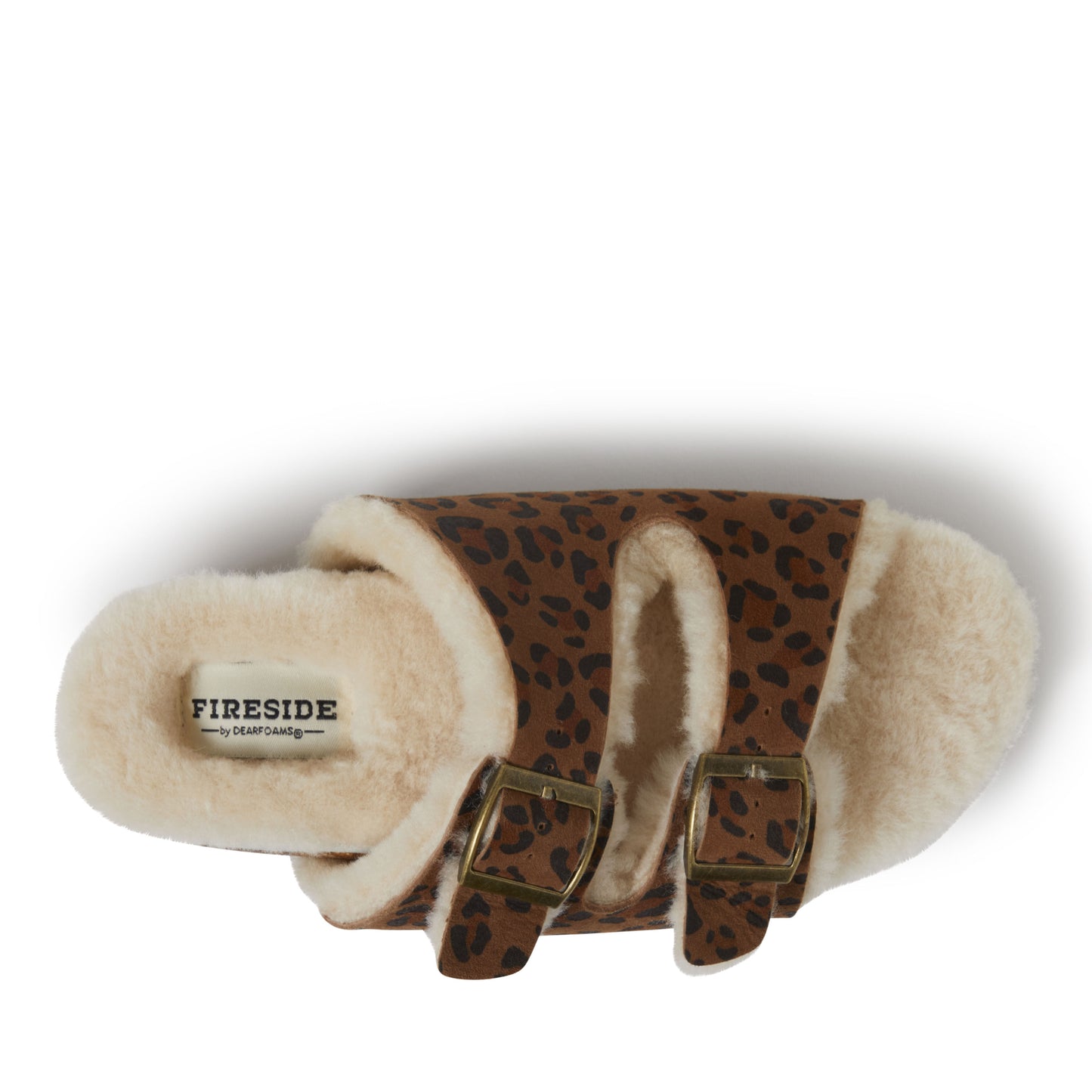Tamworth Cork Molded Footbed Women's Double Band Slides  | Dearfoams