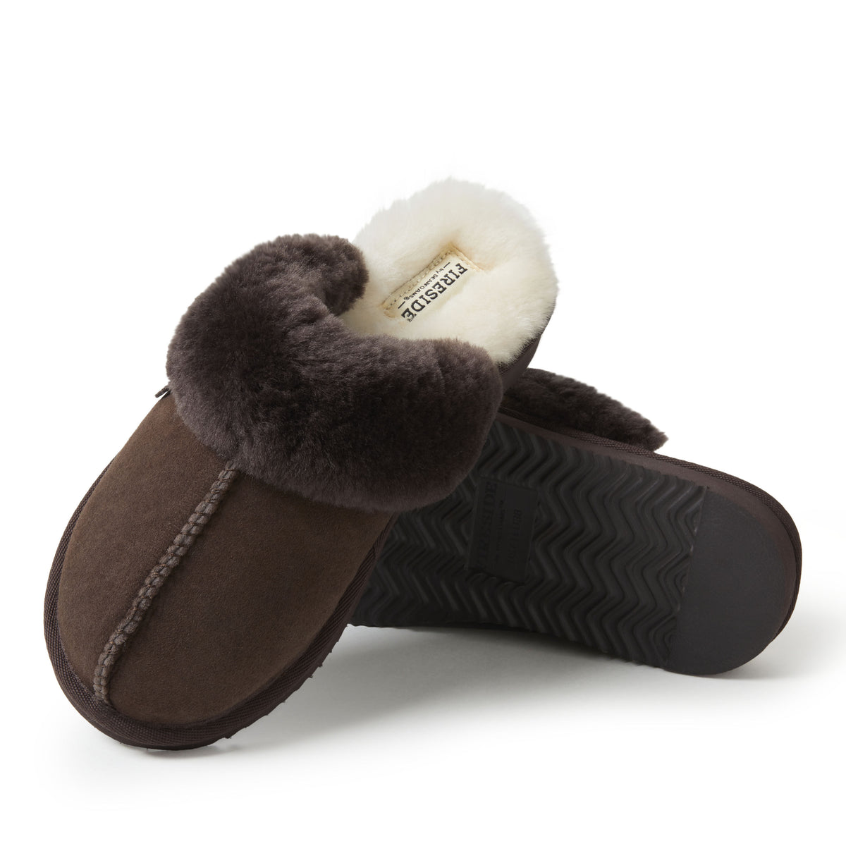Women's Fireside by Dearfoams Sydney Genuine Shearling Scuff Slipper | Dearfoams
