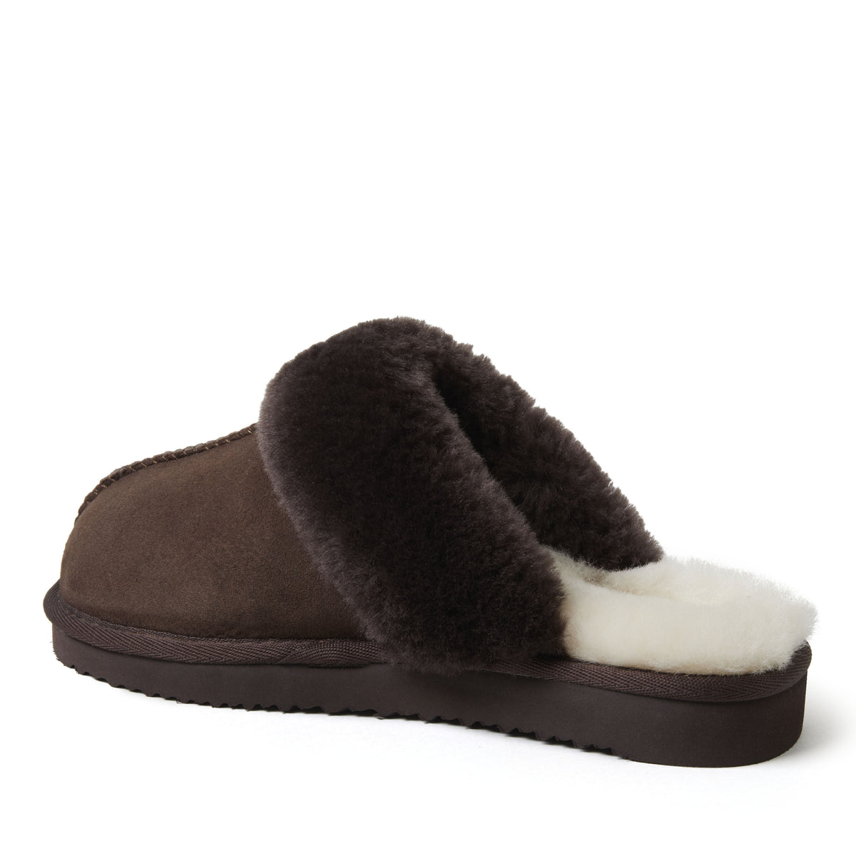 Women's Fireside by Dearfoams Sydney Genuine Shearling Scuff Slipper | Dearfoams