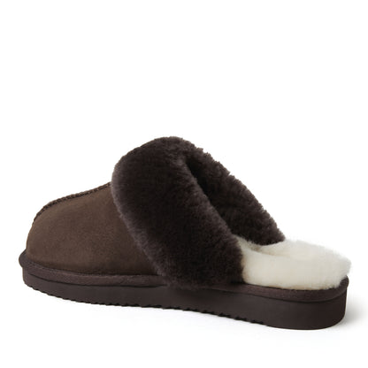 Women's Fireside by Dearfoams Sydney Genuine Shearling Scuff Slipper | Dearfoams