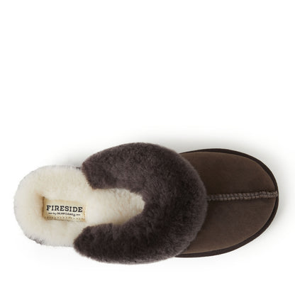 Women's Fireside by Dearfoams Sydney Genuine Shearling Scuff Slipper | Dearfoams