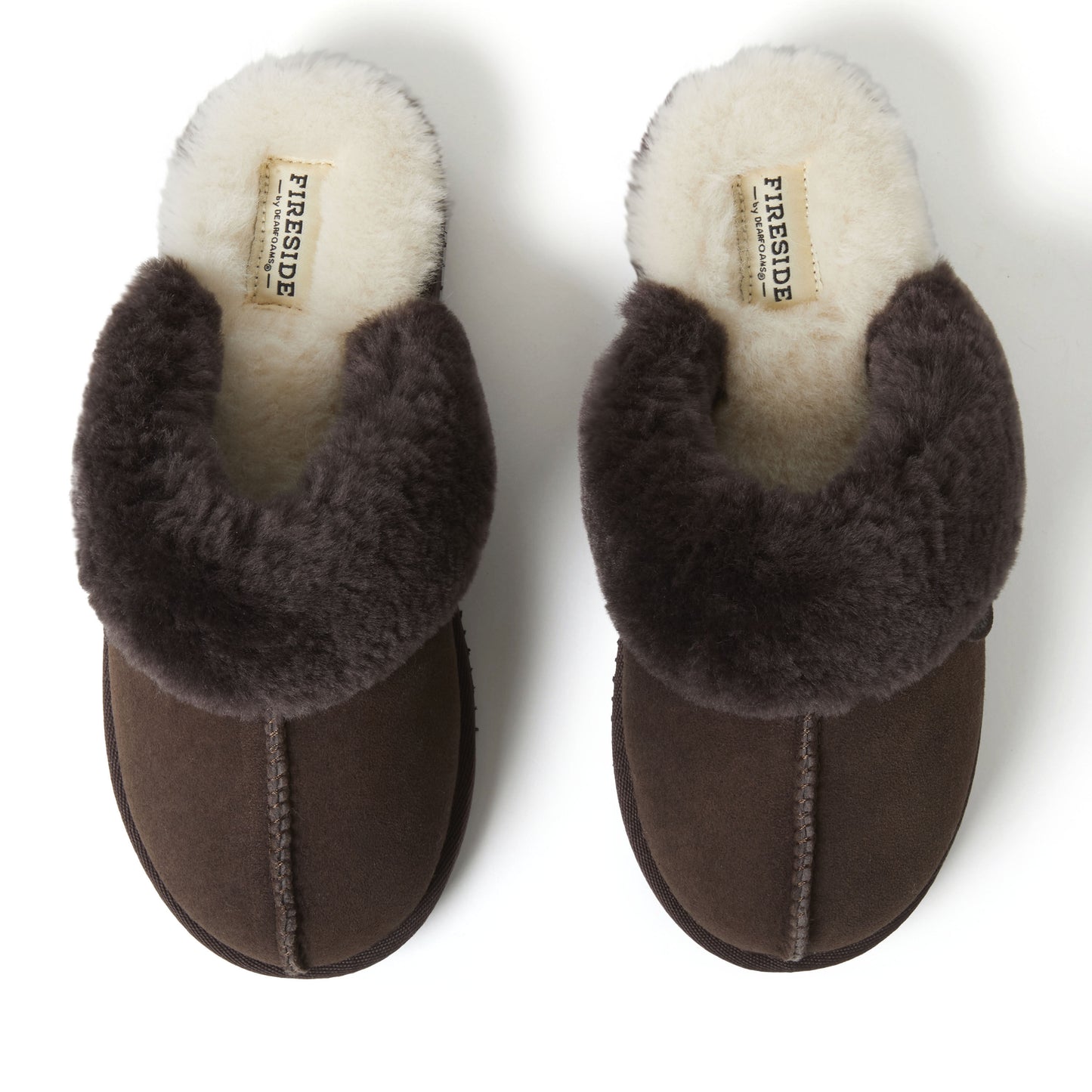 Women's Fireside by Dearfoams Sydney Genuine Shearling Scuff Slipper | Dearfoams