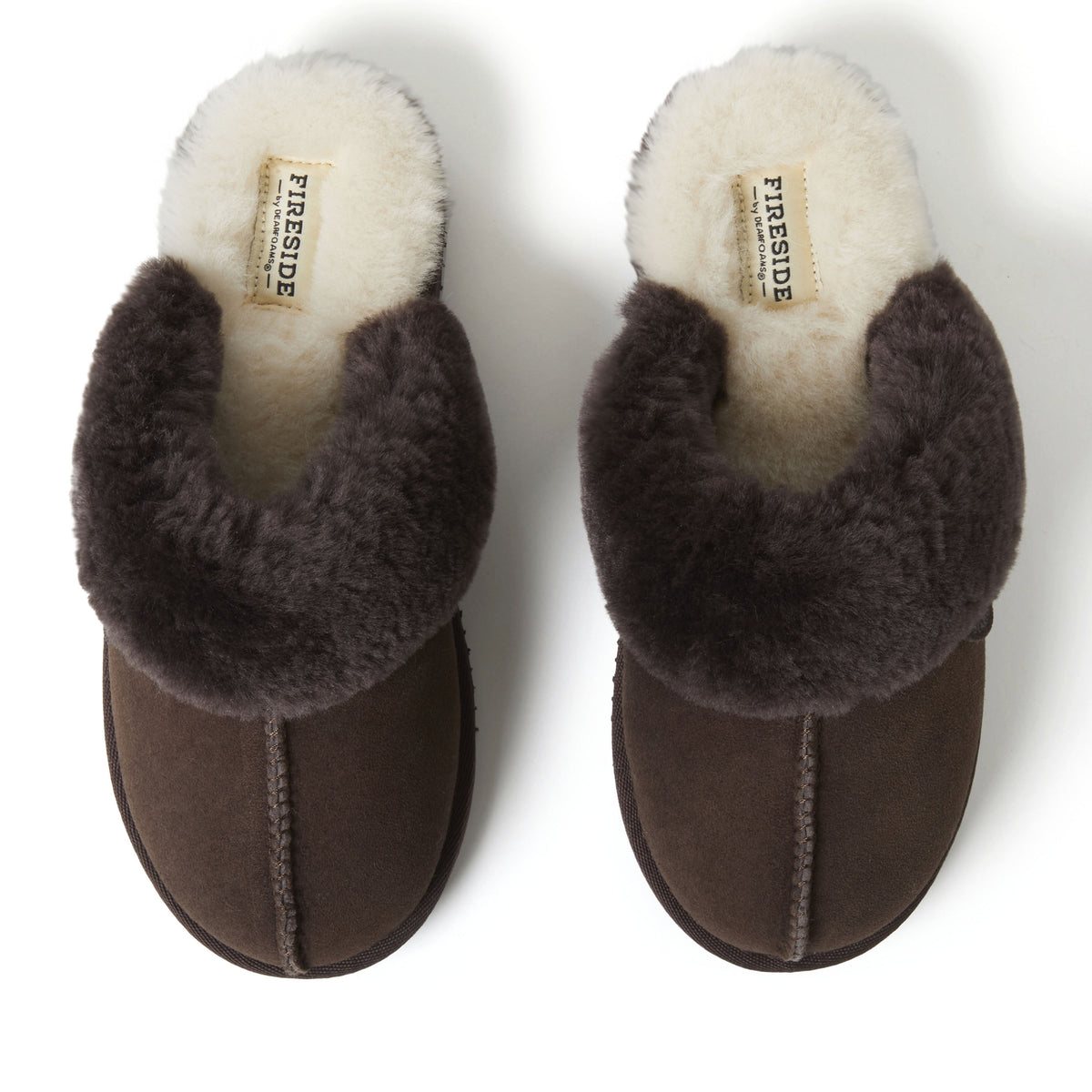 Women's Fireside by Dearfoams Sydney Genuine Shearling Scuff Slipper | Dearfoams