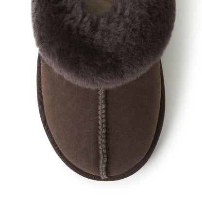 Women's Fireside by Dearfoams Sydney Genuine Shearling Scuff Slipper | Dearfoams