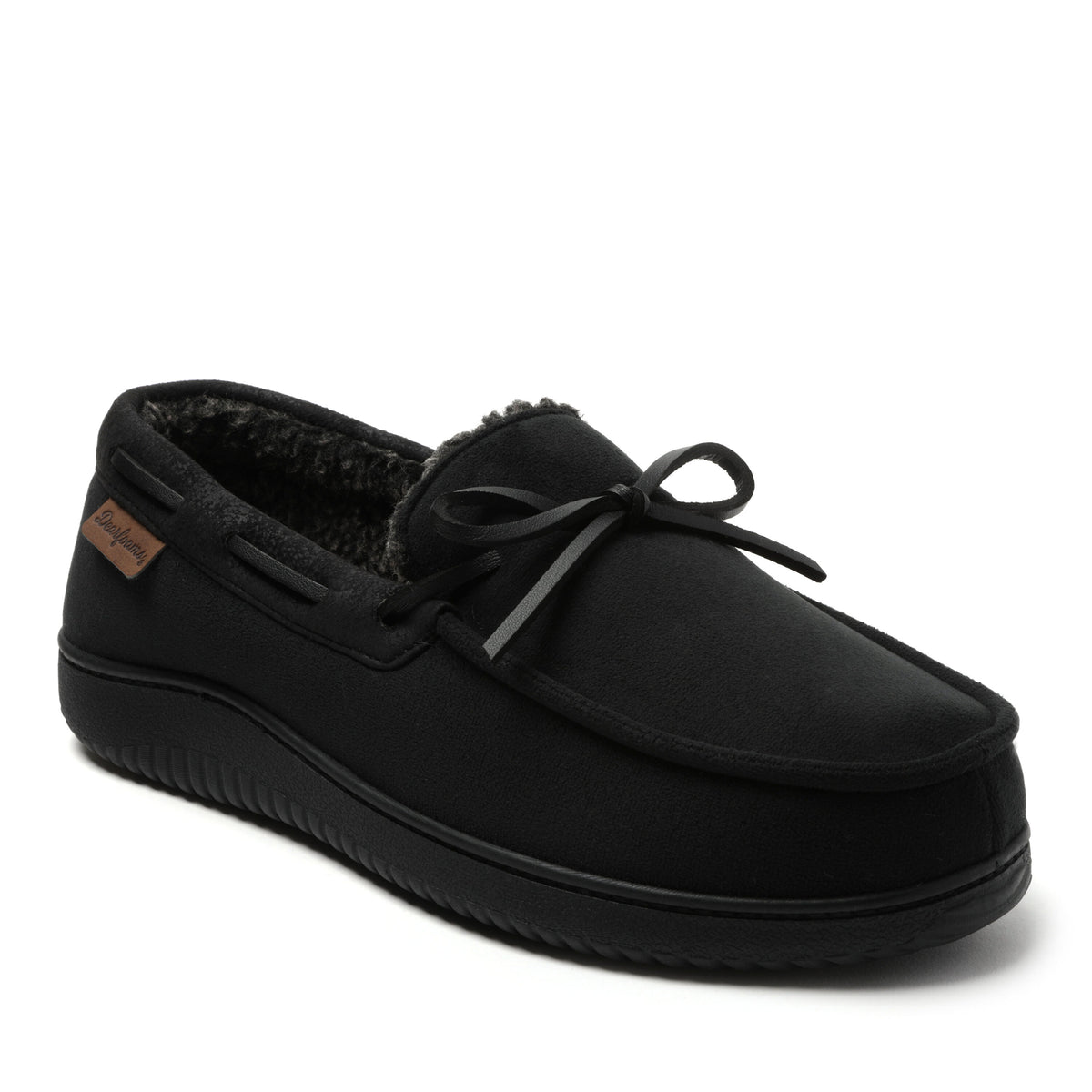 Men's Pierce Microsuede Moccasin With Tie | Dearfoams