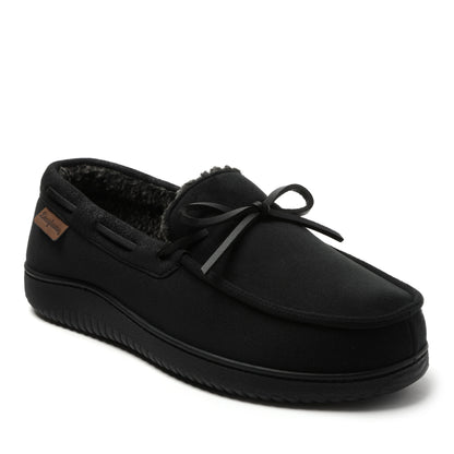 Men's Pierce Microsuede Moccasin With Tie | Dearfoams