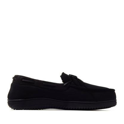 Men's Pierce Microsuede Moccasin With Tie | Dearfoams