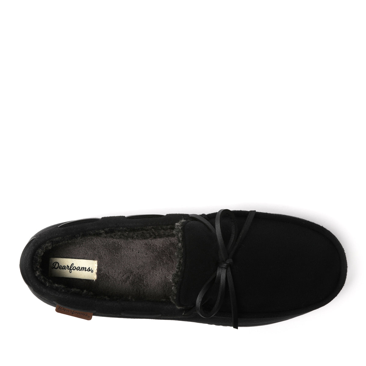 Men's Pierce Microsuede Moccasin With Tie | Dearfoams