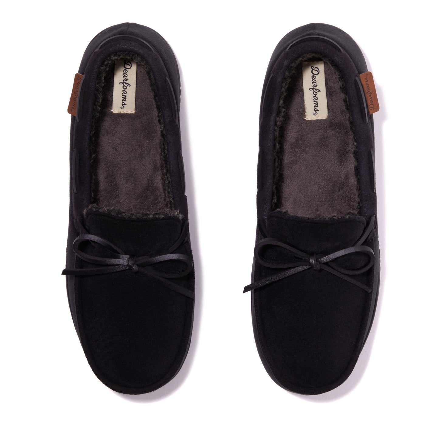 Men's Pierce Microsuede Moccasin With Tie | Dearfoams