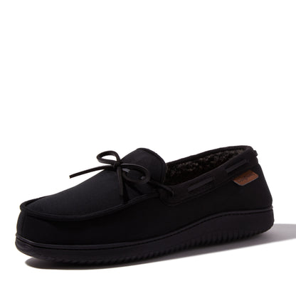 Men's Pierce Microsuede Moccasin With Tie | Dearfoams