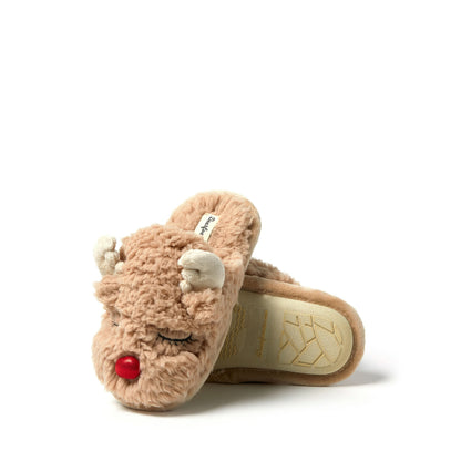 Kid's Reindeer Scuff Slippers | Dearfoams
