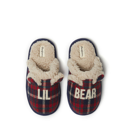 Kids Lil Bear Plaid Scuff | Dearfoams
