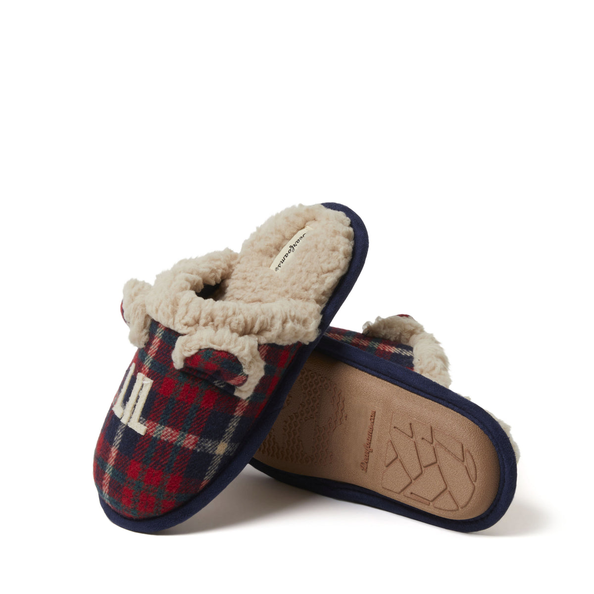 Kids Lil Bear Plaid Scuff | Dearfoams