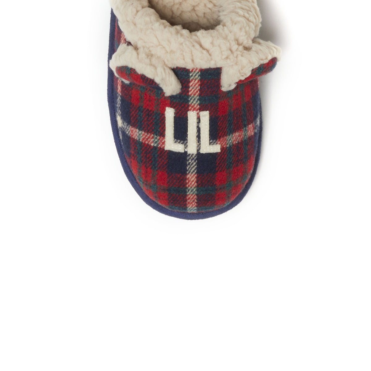 Kids Lil Bear Plaid Scuff | Dearfoams