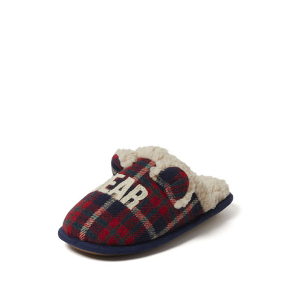 Kids Lil Bear Plaid Scuff | Dearfoams